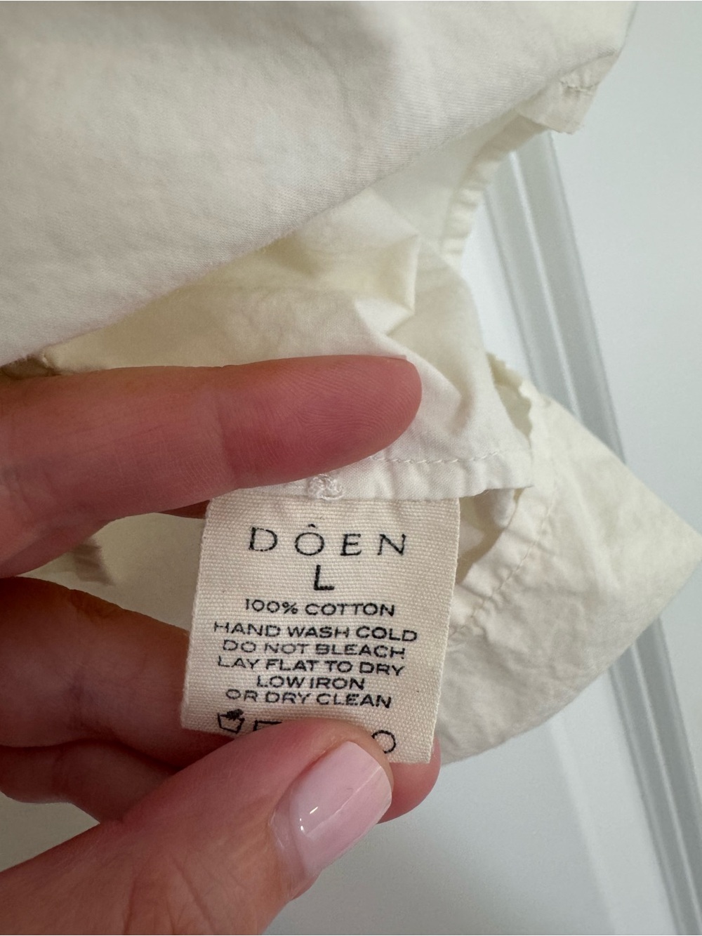 Doen White Rune Top Size Large RARE - Picture 4 of 5